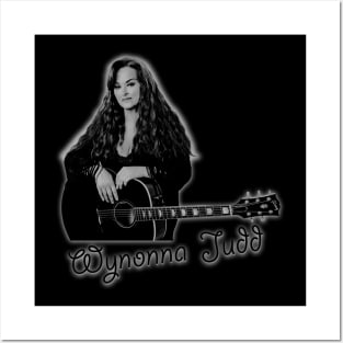 wynonna judd// black white design T-Shirt Posters and Art